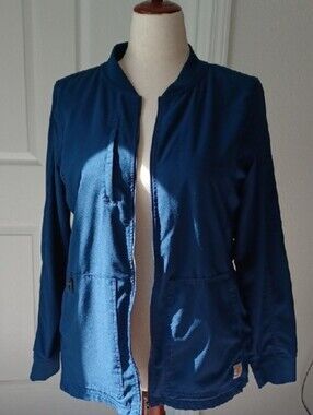 Carhartt Women's Deep Blue Utility Zip Jacket Large